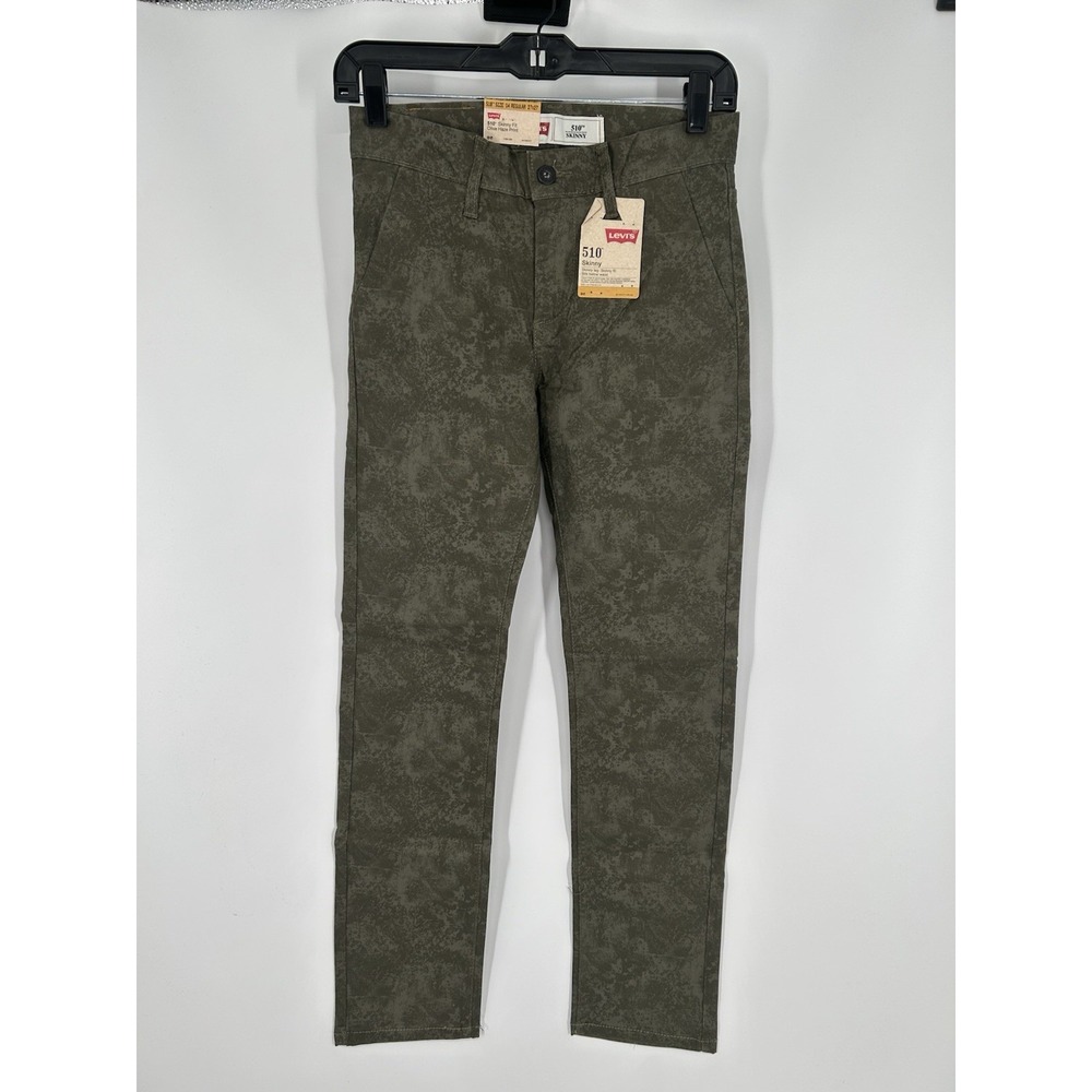 Levis 510 Skinny Leg Fit Jeans Camo Camouflage Low Rise‎ Womens Size 14 27x27